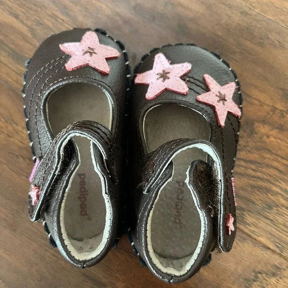 Pediped Infant Shoes-Starlite Cocolate Pink- EU size 19, 6-12 month infant - Picture 4 of 7